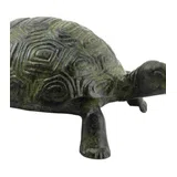 Tortoise – Bronze Sculpture – 8 cm – Dark Green