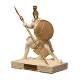 Leonidas — King of Sparta — White and Gold Statue – 7.2 cm – view 2