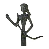 Artemis, Goddess of the Hunt – Sculpture – 16 cm – Dark Green