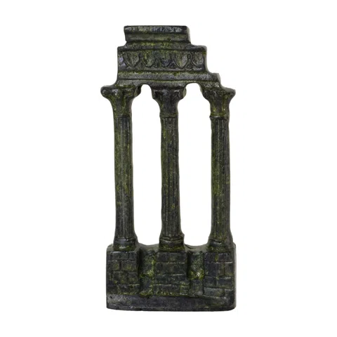 Columns of Delphi – Bronze Sculpture – 10 cm – Dark Green