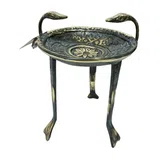 Sacrificial Tripod with Snake-Shaped Handles – 16 cm – Blue & Gold