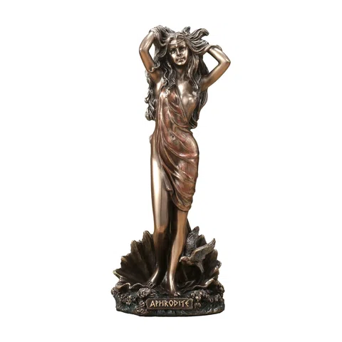 The Birth of Aphrodite – Bronze-Finish Resin Statue – 15.5 cm – view 1