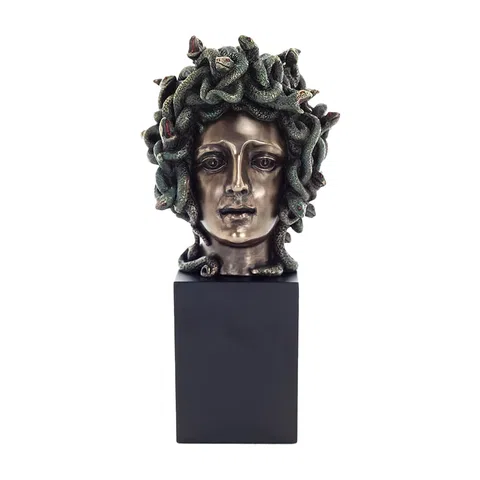 Medusa Bust — Bronze Finish Bust, 21 cm – view 1