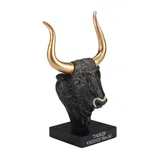 Cretan Bull — Bronze-Finish Bust – 9 cm – view 2