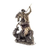 Saint George and the Dragon – Bronze-Finish Statue – 31.5 cm – view 2