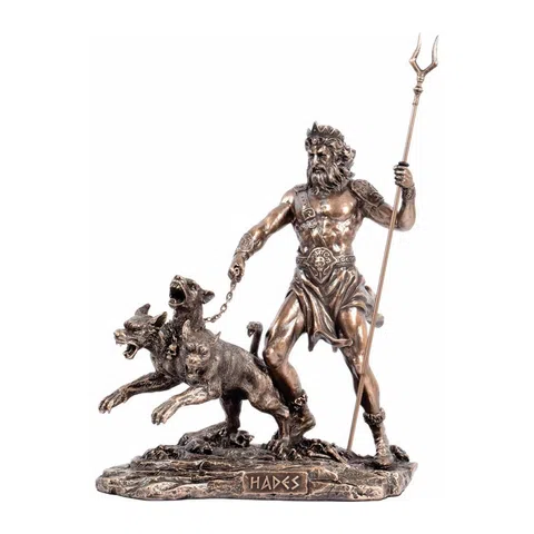 Hades — God of the Underworld — Bronze Finish Statue, 20 cm – view 1