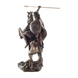 Alexander the Great on Horseback Bronze-Finish Statue – 31.5 cm – view 2