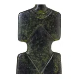 Guitar-Shaped Cycladic Figurine – 16 cm – Dark Green