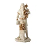 Hephaestus – God of Metalworking – White Statue – 16 cm – view 2