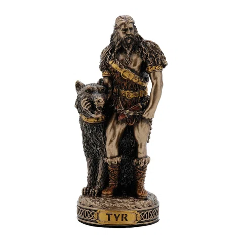Tyr — Norse Mythology — Bronze-Finish Statue, 8.5 cm – view 1