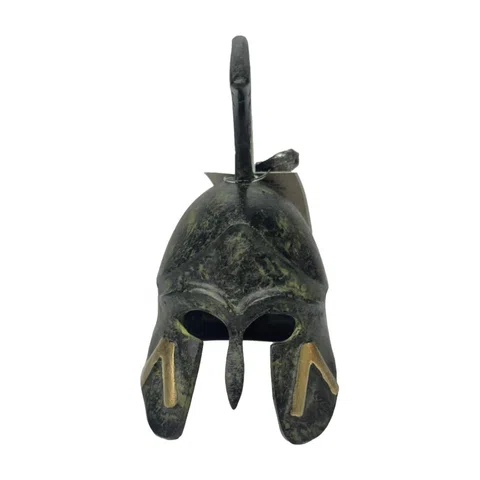 Spartan Helmet with Lambda – 11 cm – Dark Green