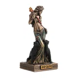 Hecate, Goddess of Magic – Bronze-Finish Resin Statue – 9 cm – view 2