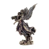 Guardian Angel with a Child – Bronze-Finish Statue – 27 cm