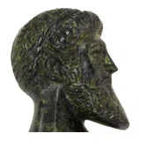 Bust of Poseidon – Bronze Sculpture – 9 cm – Dark Green
