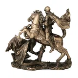 Saint George and the Dragon – Bronze-Finish Resin Statue – 17 cm – view 4