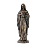 The Immaculate Heart of Mary — Bronze-Finish Statue, 20.5 cm