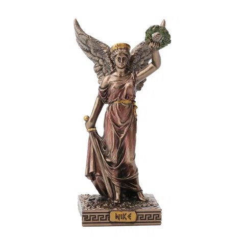 Nike — The Winged Goddess — Bronze-Finish Statue, 10 cm – view 1