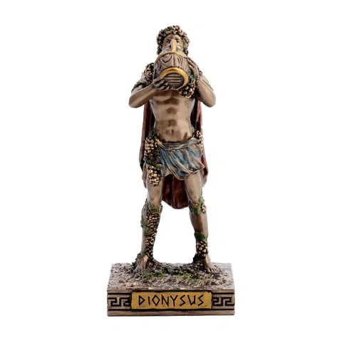 Dionysus, God of Wine – Bronze-Finish Resin Statue – 8.6 cm – view 1