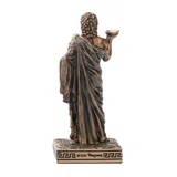 Asclepius — God of Medicine — Bronze-Finish Statue – 9 cm – view 4