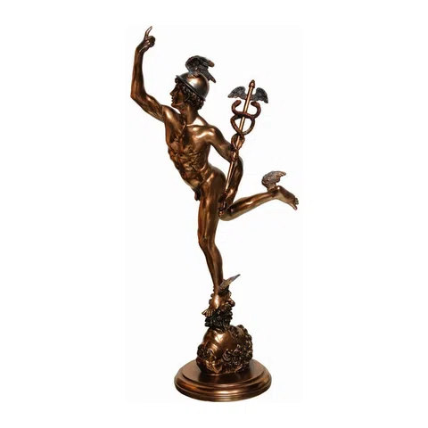 Hermes — God of Olympus — Bronze Finish Statue, 37 cm – view 1