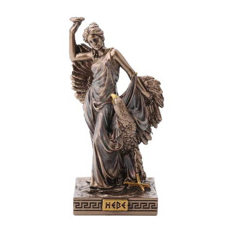 Hebe – Goddess of Youth – Bronze-Finish Statue – 9 cm – view 1
