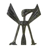 Nike, Goddess of Victory – Sculpture – 41 cm – Dark Green
