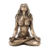Gaia – Mother Earth in Lotus Position – Bronze-Finish Statue – 6.5 cm