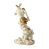 Hermes — Messenger of the Gods — White Statue – 15.5 cm – view 4