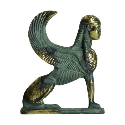 Sphinx of Delphi Statue by Bronze Pavlakis