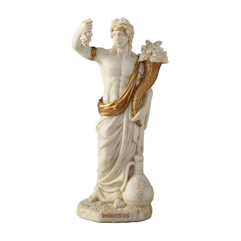 Dionysus — God of Wine — White Statue – 16 cm – view 1