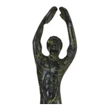 Discus Thrower – Bronze Sculpture – 12 cm – Dark Green