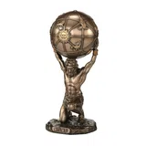 Atlas — The Titan Holding the Sky — Bronze Finish Statue, 14 cm – view 3