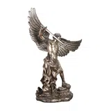 Archangel Michael on a Rock — Bronze Finish Statue, 38 cm – view 3