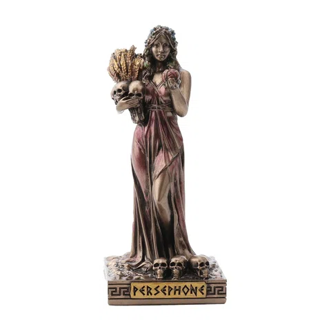 Persephone, Greek Mythology – Bronze-Finish Resin Statue – 9 cm – view 1
