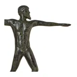 Poseidon – Solid Bronze Sculpture – 37 cm – Dark Green