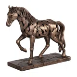 Walking Horse – Bronze-Finish Statue – 25.5 cm