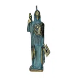 Athena, Goddess of Wisdom – Solid Sculpture – 19 cm – Blue & Gold