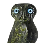 Owl, Symbol of Wisdom – Sculpture – 4 cm – Dark Green