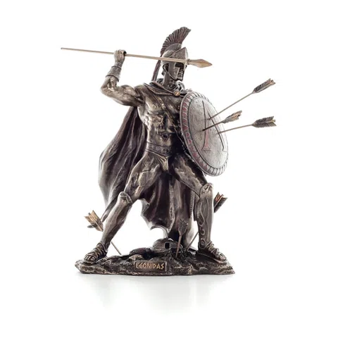 Leonidas — King of Sparta — Bronze-Finish Statue – 21 cm – view 1