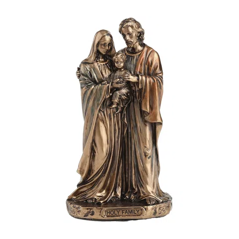 The Holy Family – Bronze-Finish Statue – 8.5 cm – view 1