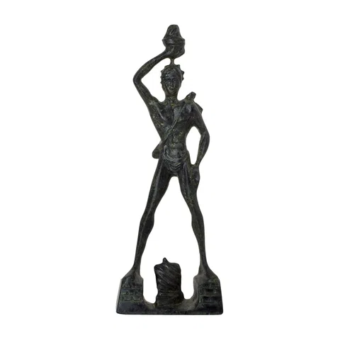 Colossus of Rhodes – Bronze Sculpture – 18 cm – Dark Green