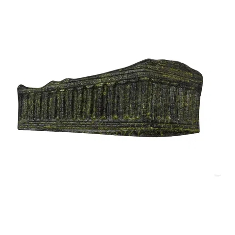 Parthenon – Bronze Sculpture – 5 cm – Dark Green