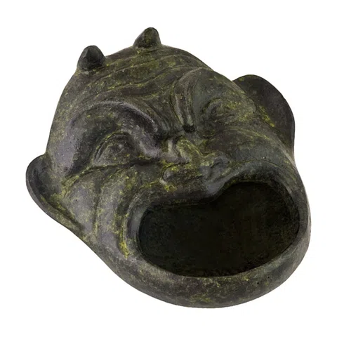 Bronze Ashtray with Satyr – 4 cm – Dark Green