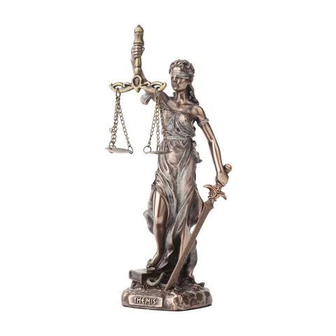 Themis – Goddess of Justice – Bronze-Finish Statue – 16.5 cm – view 1