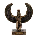 Isis — Egyptian Goddess — Bronze Finish Statue, 8.5 cm