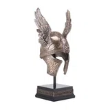 Odin’s Winged Helmet — Bronze-Finish Decorative Helmet – 24 cm – view 4