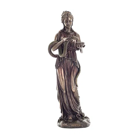 Hygieia — Goddess of Health — Bronze-Finish Statue, 27.5 cm – view 1