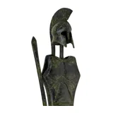 Corinthian Warrior's Armour – Decorative Sculpture – 23 cm – Dark Green
