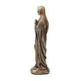 Our Lady of Lourdes – Bronze-Finish Resin Statue – 8.5 cm – view 2