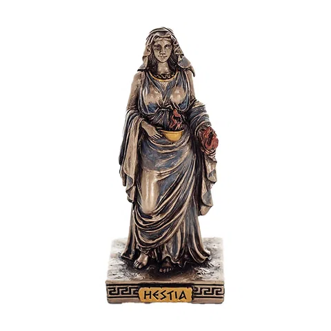 Hestia — Bronze Finish Statue, 8.5 cm – view 1